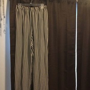 Black and white palazzo pants
